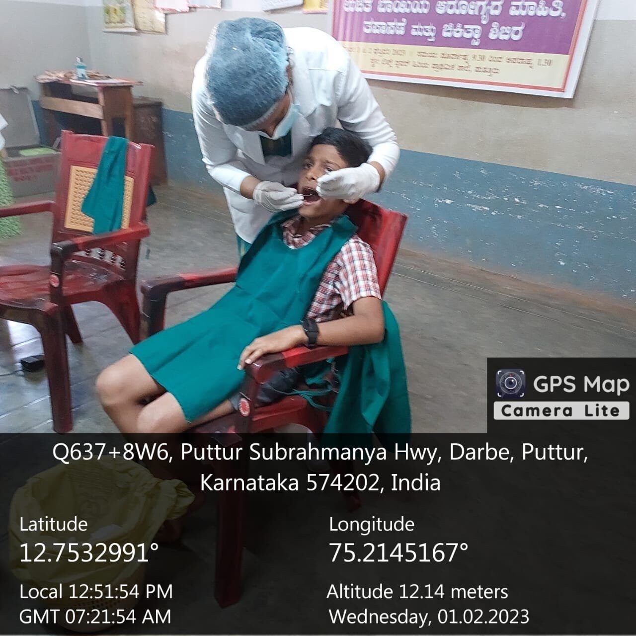 KVG Dental College community dental camp