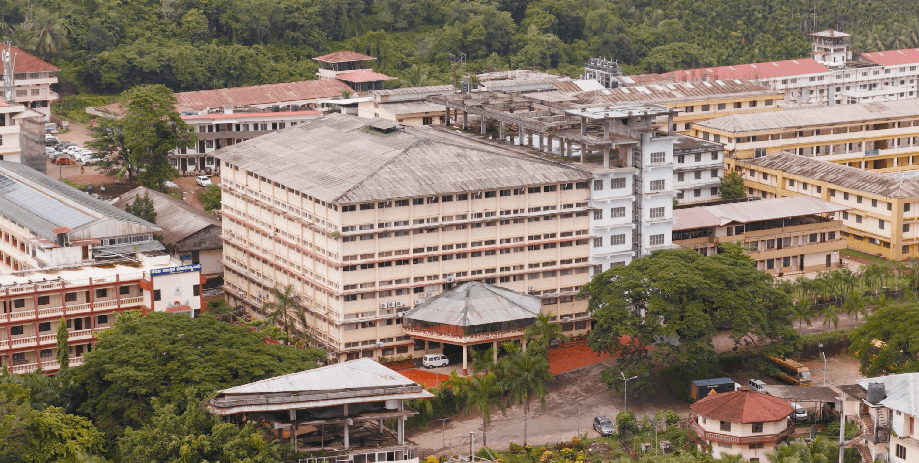 KVG Dental College & Hospital campus