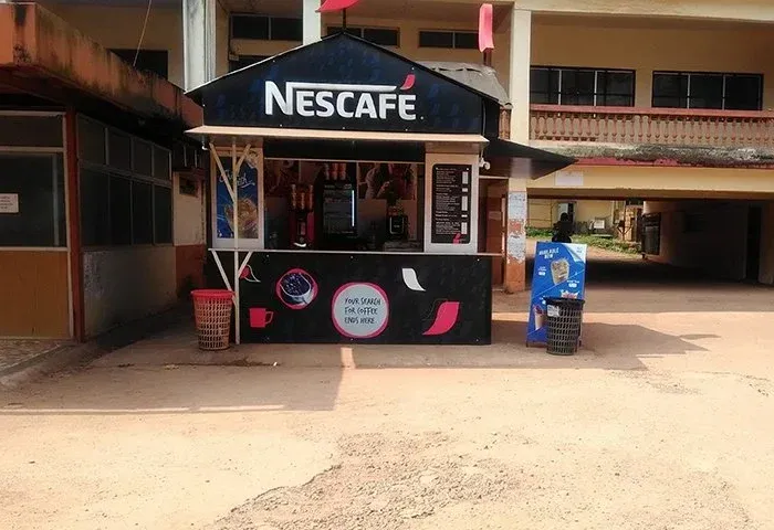 Cafe and refreshment counter on the KVG campus